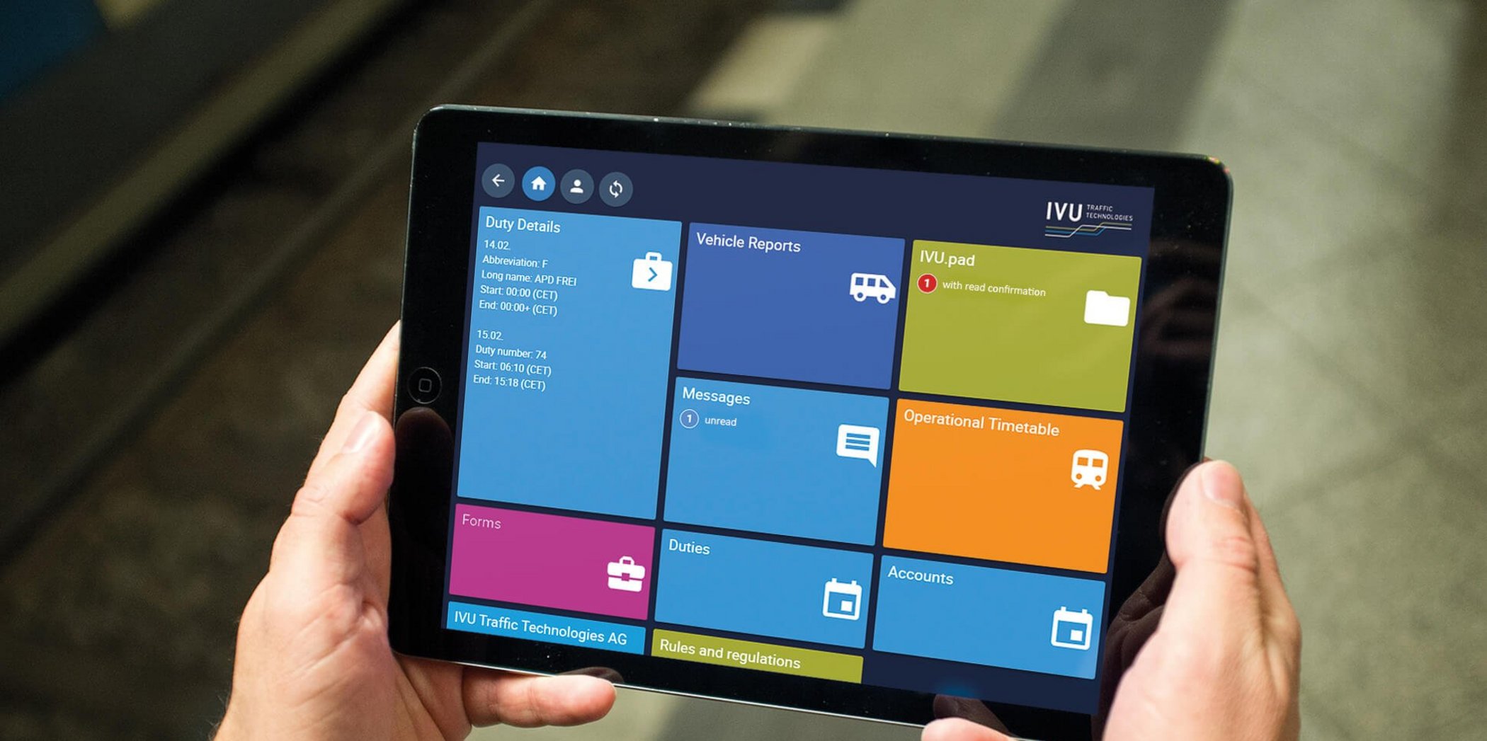 IVU.pad as a mobile workstation