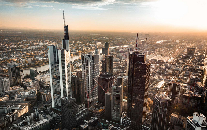 Vista aérea de Fráncfort