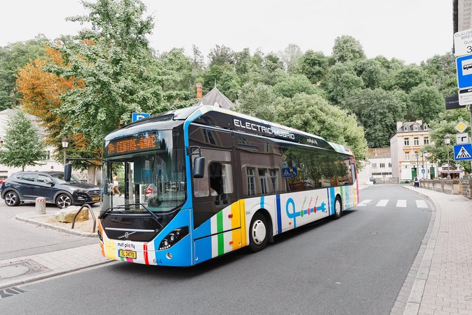 IVU Traffic Technologies AG - AVL Autobus de la Ville de Luxembourg Gestión de depósitos Gestión de carga Flota de autobuses eléctricos
