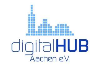 Logo digitalHUB Aachen e.V. IVU afiliación - Logo Digital Hub Aquisgrán